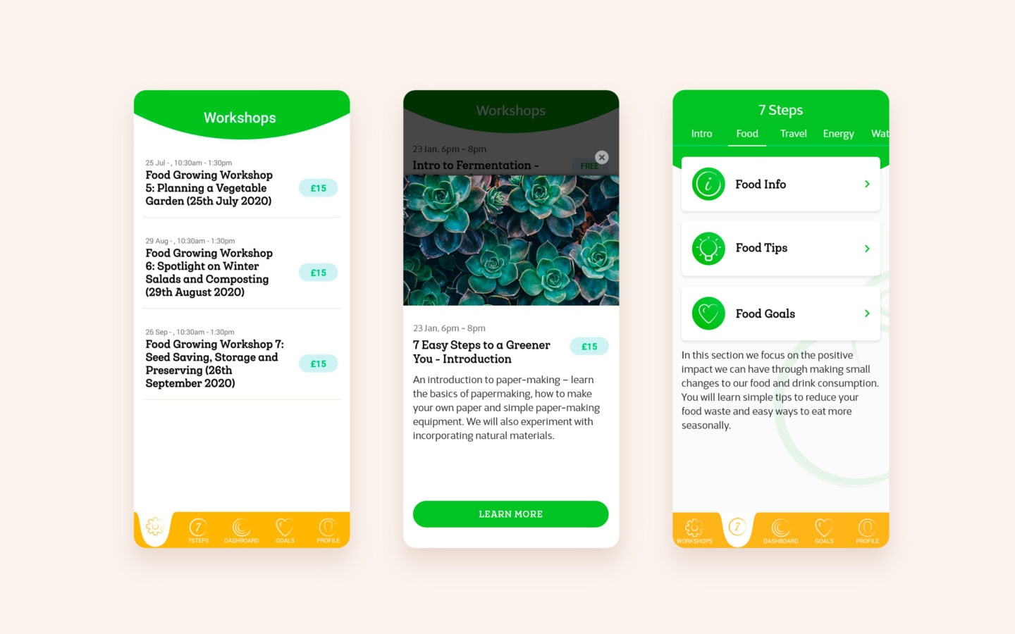 Croft Carbon College mobile app design