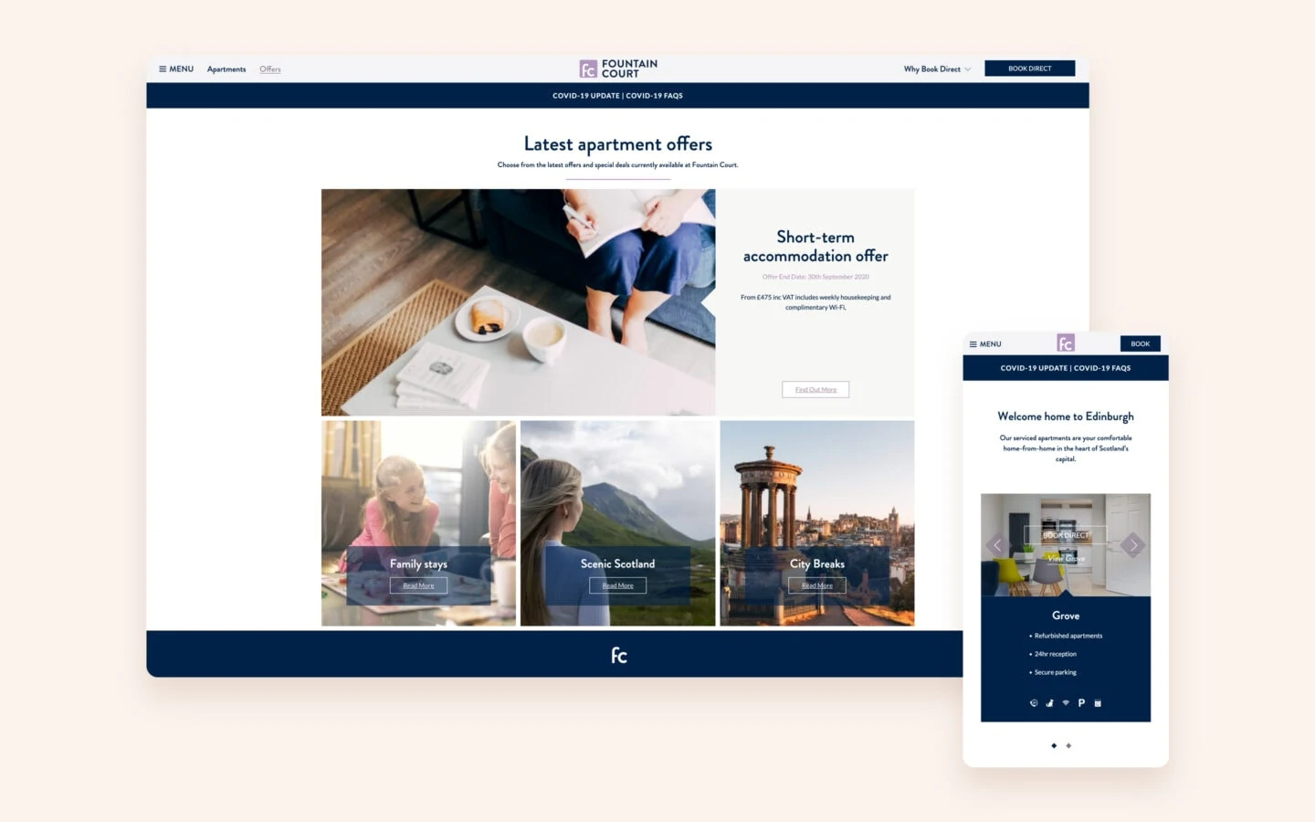 Fountain Court Apartments website